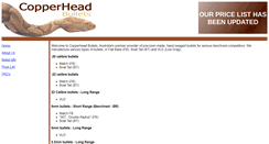 Desktop Screenshot of copperheadbullets.com